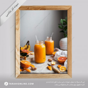 عکاسی از نوشیدنی ها - آب پرتقال طبیعی
